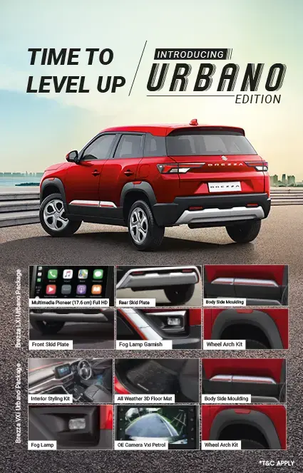 Maruti Suzuki Arena Brezza Urbano Edition Offers Saboo RKS Motor Hyderabad Favourite Maruti Suzuki Dealer